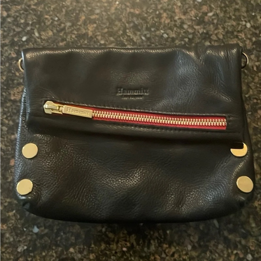 Hammitt Black Leather VIP Clutch/Crossbody